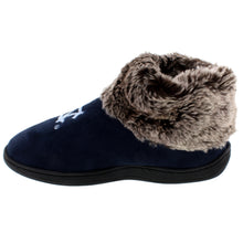 Load image into Gallery viewer, North Carolina Tar Heels Faux Sheepskin Furry Top Indoor/Outdoor Slippers