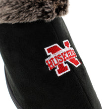 Load image into Gallery viewer, Nebraska Cornhuskers Faux Sheepskin Furry Top Indoor/Outdoor Slippers