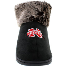 Load image into Gallery viewer, Nebraska Cornhuskers Faux Sheepskin Furry Top Indoor/Outdoor Slippers