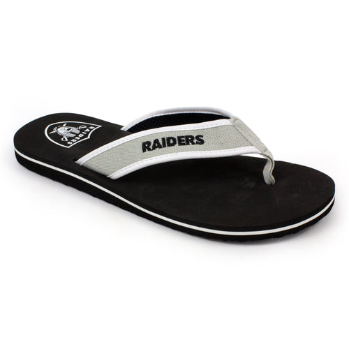 Las Vegas Raiders Contour Flip Flops