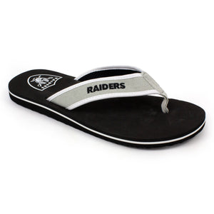 Las Vegas Raiders Contour Flip Flops