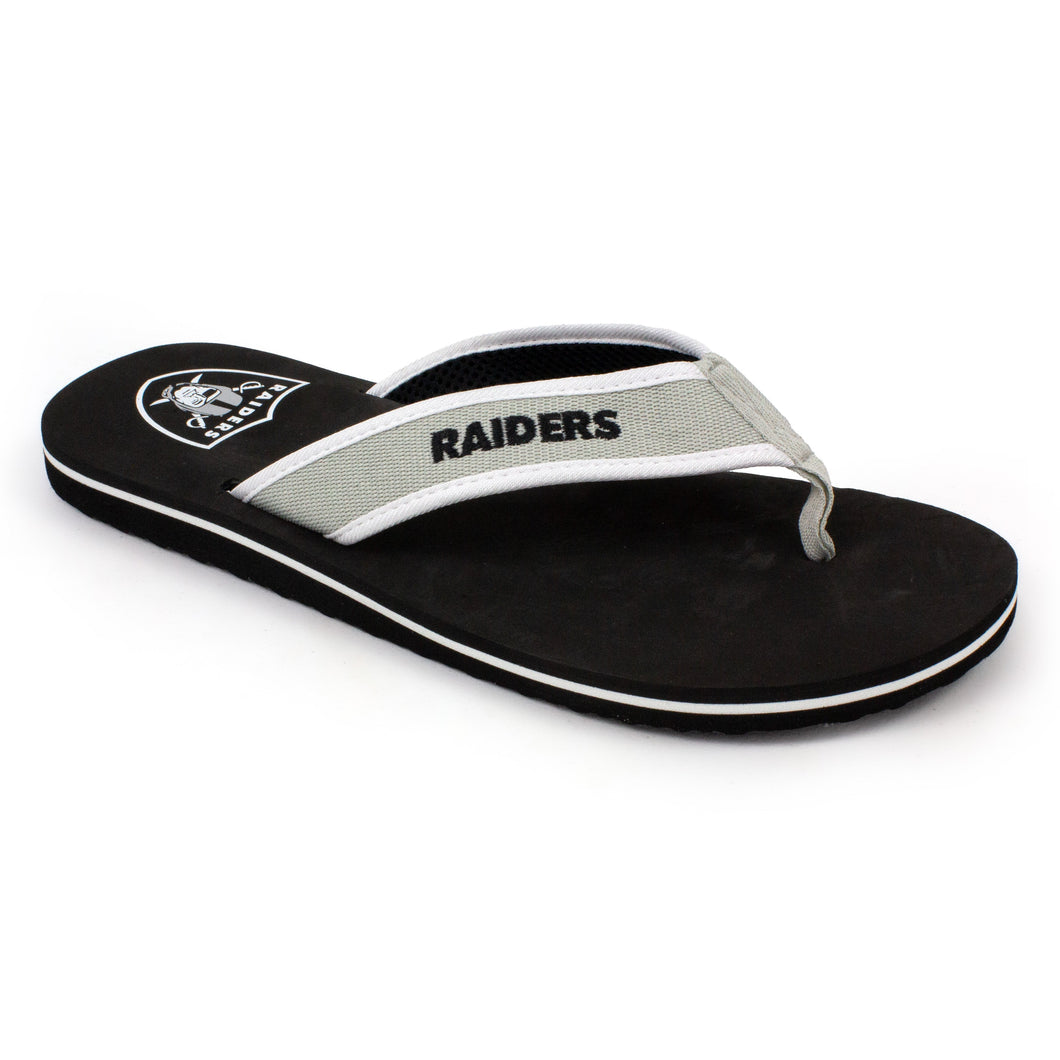 Las Vegas Raiders Contour Flip Flops