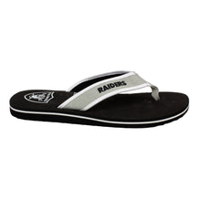 Load image into Gallery viewer, Las Vegas Raiders Contour Flip Flops
