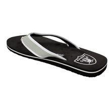 Load image into Gallery viewer, Las Vegas Raiders Contour Flip Flops