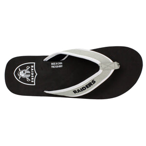 Las Vegas Raiders Contour Flip Flops