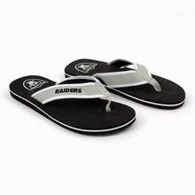 Load image into Gallery viewer, Las Vegas Raiders Contour Flip Flops