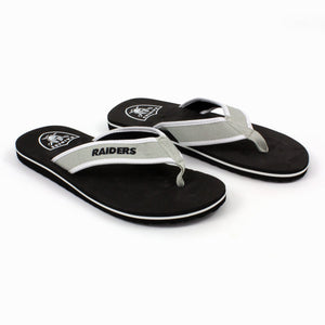 Las Vegas Raiders Contour Flip Flops