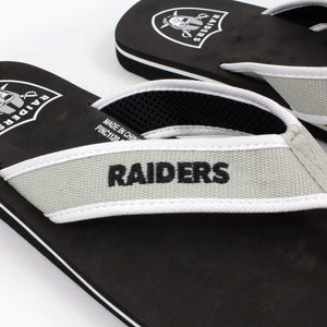 Las Vegas Raiders Contour Flip Flops