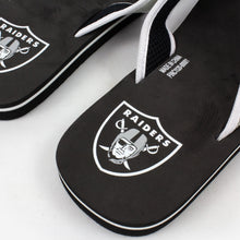 Load image into Gallery viewer, Las Vegas Raiders Contour Flip Flops