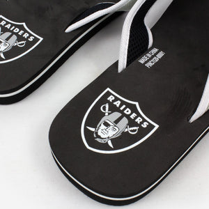 Las Vegas Raiders Contour Flip Flops