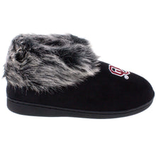Load image into Gallery viewer, Oklahoma Sooners Faux Sheepskin Furry Top Indoor/Outdoor Slippers