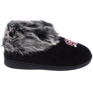 Oklahoma Sooners Faux Sheepskin Furry Top Indoor/Outdoor Slippers