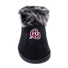 Load image into Gallery viewer, Oklahoma Sooners Faux Sheepskin Furry Top Indoor/Outdoor Slippers