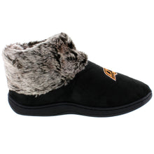 Load image into Gallery viewer, Oklahoma State Cowboys Faux Sheepskin Furry Top Indoor/Outdoor Slippers
