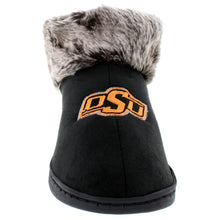 Load image into Gallery viewer, Oklahoma State Cowboys Faux Sheepskin Furry Top Indoor/Outdoor Slippers