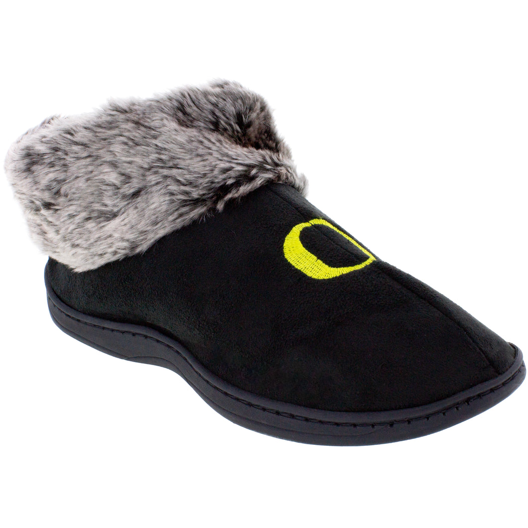 Oregon Ducks Faux Sheepskin Furry Top Indoor/Outdoor Slippers