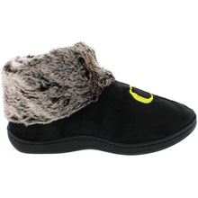 Load image into Gallery viewer, Oregon Ducks Faux Sheepskin Furry Top Indoor/Outdoor Slippers
