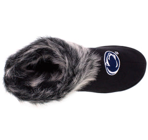 Penn State Nittany Lions Faux Sheepskin Furry Top Indoor/Outdoor Slippers