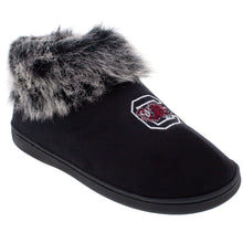 Load image into Gallery viewer, South Carolina Gamecocks Faux Sheepskin Furry Top Indoor/Outdoor Slippers