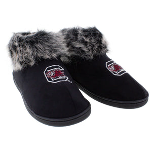 South Carolina Gamecocks Faux Sheepskin Furry Top Indoor/Outdoor Slippers