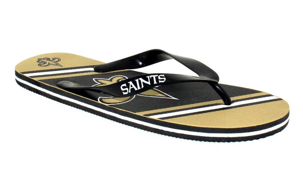 New Orleans Saints Big Logo Flip Flops