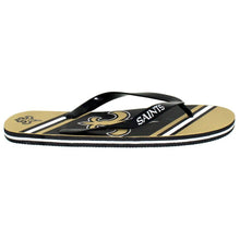 Load image into Gallery viewer, New Orleans Saints Big Logo Flip Flops