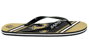 New Orleans Saints Big Logo Flip Flops
