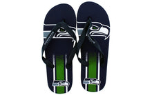 Load image into Gallery viewer, Seattle Seahawks Big Logo Flip Flops