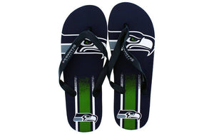 Seattle Seahawks Big Logo Flip Flops