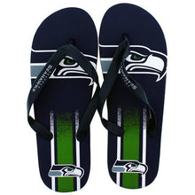 Load image into Gallery viewer, Los Angeles Chargers Contour Flip Flops