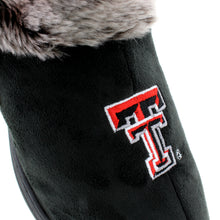 Load image into Gallery viewer, Texas Tech Red Raiders Faux Sheepskin Furry Top Indoor/Outdoor Slippers