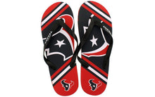 Load image into Gallery viewer, Houston Texans Big Logo Flip Flops