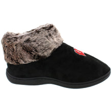 Load image into Gallery viewer, Wisconsin Badgers Faux Sheepskin Furry Top Indoor/Outdoor Slippers