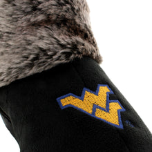 Load image into Gallery viewer, West Virginia Mountaineers Faux Sheepskin Furry Indoor/Outdoor Slippers