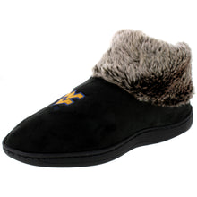 Load image into Gallery viewer, West Virginia Mountaineers Faux Sheepskin Furry Indoor/Outdoor Slippers
