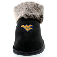 Load image into Gallery viewer, West Virginia Mountaineers Faux Sheepskin Furry Indoor/Outdoor Slippers