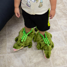 Load image into Gallery viewer, Alligator Comfy Animal Slippers
