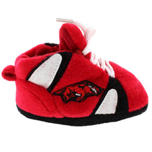 Load image into Gallery viewer, Arkansas Razorbacks Baby Slippers
