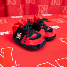 Load image into Gallery viewer, Nebraska Cornhuskers Baby Slippers