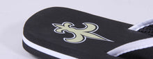 Load image into Gallery viewer, New Orleans Saints Contour Flip Flops