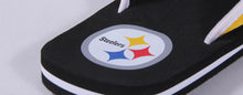 Load image into Gallery viewer, Pittsburgh Steelers Contour Flip Flops
