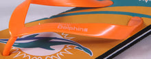 Load image into Gallery viewer, Miami Dolphins Big Logo Flip Flops