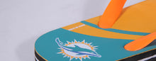 Load image into Gallery viewer, Miami Dolphins Big Logo Flip Flops