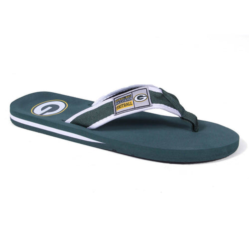Green Bay Packers Contour Flip Flops