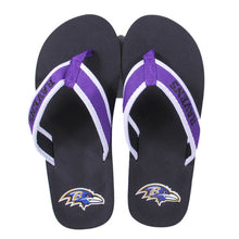 Load image into Gallery viewer, Baltimore Ravens Contour Flip Flop