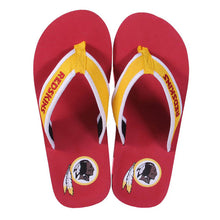 Load image into Gallery viewer, Washington Redskins Contour Flip Flops