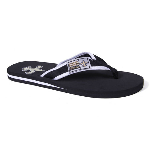 New Orleans Saints Contour Flip Flops
