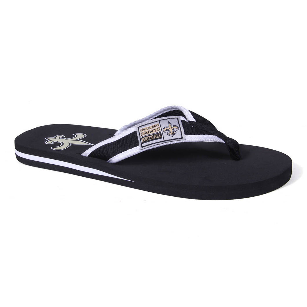 New Orleans Saints Contour Flip Flops