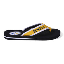 Load image into Gallery viewer, Pittsburgh Steelers Contour Flip Flops