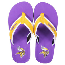 Load image into Gallery viewer, Minnesota Vikings Contour Flip Flop